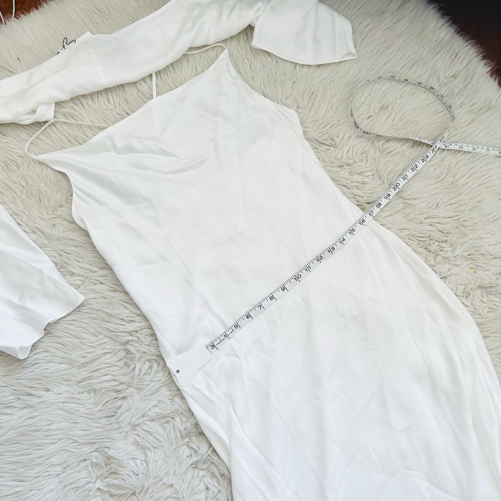 NEW NWT L'AGENCE Alicia Removable Shawl & Cowl-Neck Gown Maxi Dress - Size US 8 - Picture 10 of 11